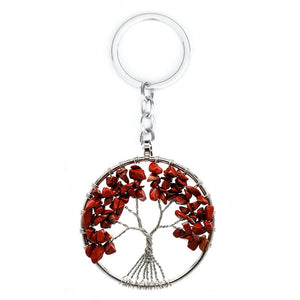 Chakra Crystal "Keep Close" Tree of Life Necklace