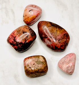 Tumbled Rhodonite