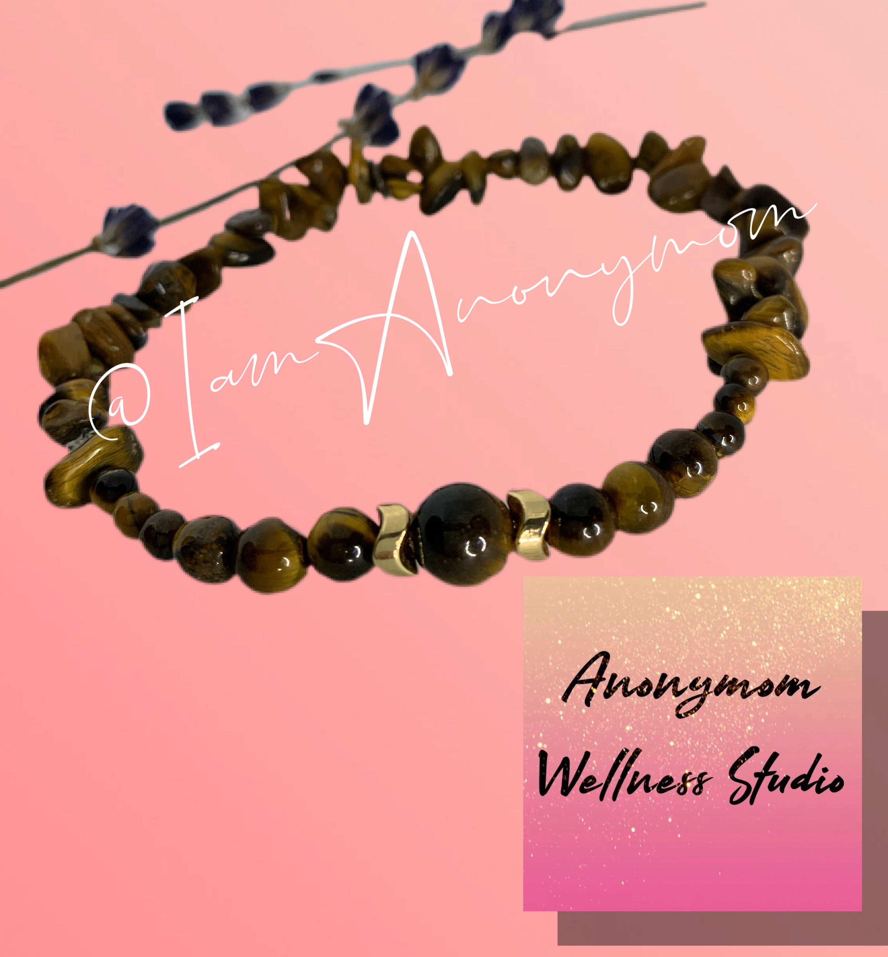 TigersEye Crystal Anklet